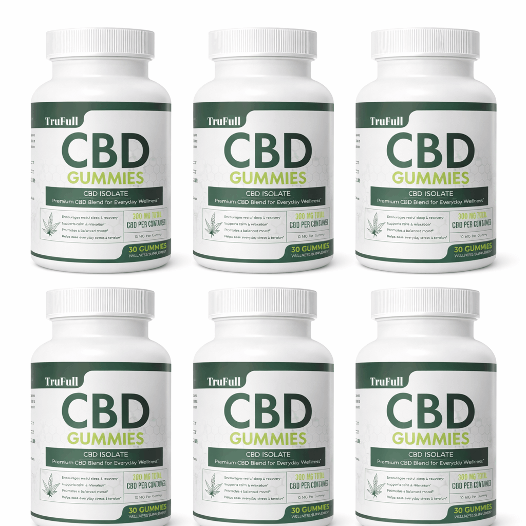TruFull CBD Gummies-6-bottle